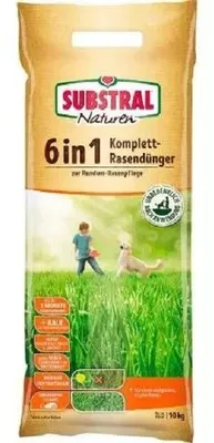 Immagine prodotto di SUBSTRAL Naturen 6 in 1 concime completo per prato 10 kg