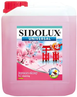 Zdjęcie produktu dla Sidolux, Uniwersalny płyn do mycia, kwiat japońskiej wiśni, 5 l
