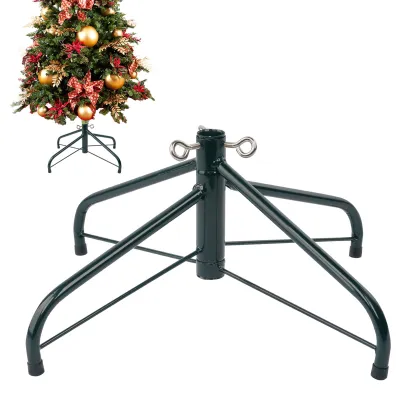 Kunstbaumständer Metall für 4-6 Fuß Bäume, grün, 43 cm