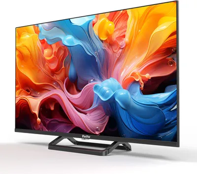 TuTu Standard TV - LED HD - 32 Zoll/82 cm - Randlos Design - Mittelfuß - Tripple Tuner DVB-T/T2/S/S2/C - HDMI x3, USB x2, CI+ - Montiert in Eindhoven - TUB32HN1NC