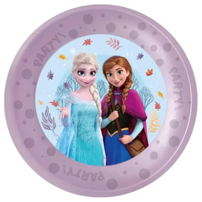 Obrázek produktu pro „Frozen Idyllic Wonder“ – dekorace na oslavu, varianta: 4 opakovaně použitelné talíře, 21 cm