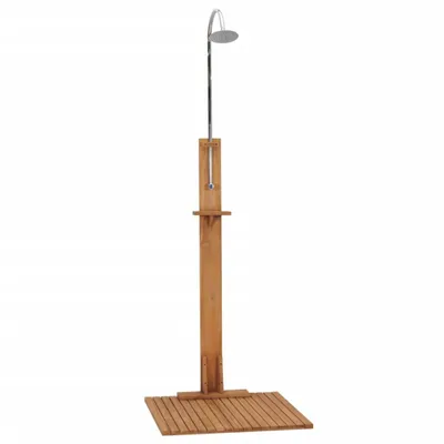 Immagine prodotto di Doccia da giardino 75x75x210 cm in legno massiccio teak