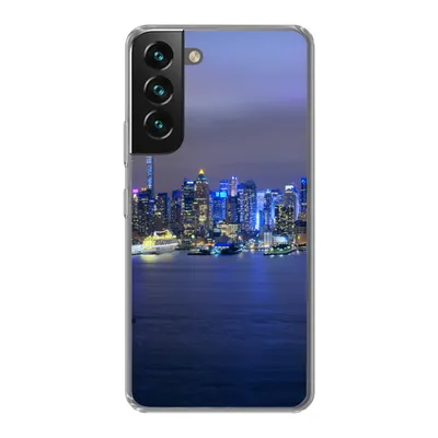Produktbild von MuchoWow® Handyhülle Schutzhülle Hülle für Samsung Galaxy S22 Plus New York - Skyline - Nacht Silikon Softcase Handy Hülle - Schutzabdeckung