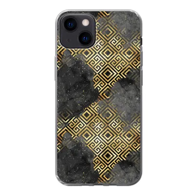Produktbild von MuchoWow® Handyhülle Schutzhülle Hülle für iPhone 13 Gold - Marmor - Muster Silikon Softcase Handy Hülle - Karteninhaber