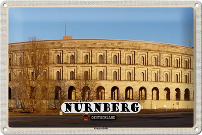 Produktbild von Blechschild Städte Nürnberg Kongresshalle Baustill 30x20cm