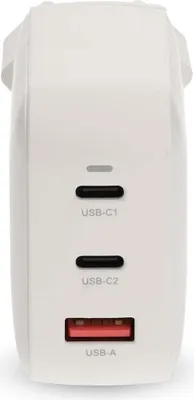 Immagine prodotto di Caricabatterie da muro GaN da 100 W, 3 porte, USB-C PD e USB-A