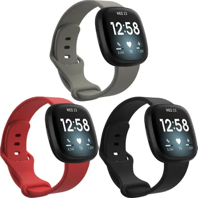 Produktbild von Fitbit Versa 4, Fitbit Versa 3, Fitbit Sense 2, Fitbit Sense Band: imoshion Silikonband Multipack