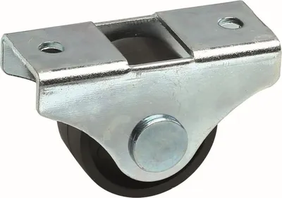 Produktbild von 25 mm feste schwarze Möbelrolle