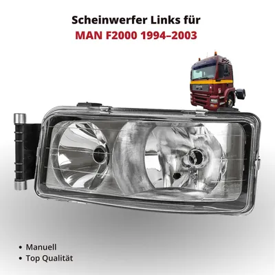 Productafbeelding van Koplamp, linkerzijde, voor MAN TGA / TGL / Lion's Classic, bouwjaar 2003–2009 | handmatig | OEM 81.25101.6449