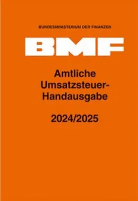 Produktbild von Amtliche Umsatzsteuer-Handausgabe 2024/2025