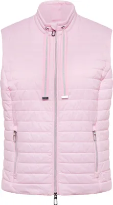 Produktbild von RABE Damen Weste Rosa Größe 44 mit leichter Wattierung und Zwei-Wege-Reißverschluss