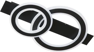 Produktbild von Fischer & Honsel Circle LED Deckenleuchte 19,5W Tunable white steuerbar dimmbar Acrylglas sandschwarz + Fernbedienung 21432