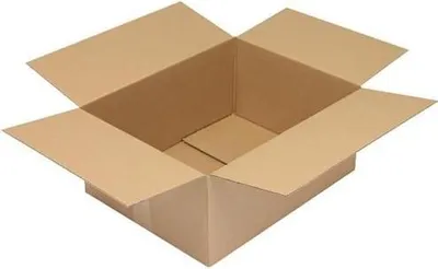 Produktbild von Faltkarton 1-wellig Maße 450x350x200mm Qualität 1.20 C braun TRANSPAK