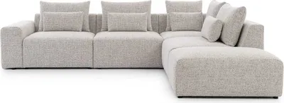 Zdjęcie produktu dla Narożnik BASTIA L Modułowy 1,5BL+1,5+R+1,5KP+PUFA Szerokość 318 cm