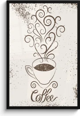 Produktbild von MuchoWow® MuchoWow® Gerahmtes Poster Vintage - Kaffee - Sprichwörter - Zitate 60x90 cm - Poster mit zchwarzem Bilderrahmen - Kunst