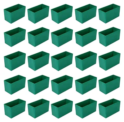 Produktbild von Schubladenbox und Einsatzkasten E 63/2, grün 108x54x63 mm