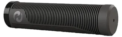 Zdjęcie produktu dla Chwyty kierownicy Herrmans "Rib single lock", 130 mm, Ø 22 mm, szare/czarne (1 para)