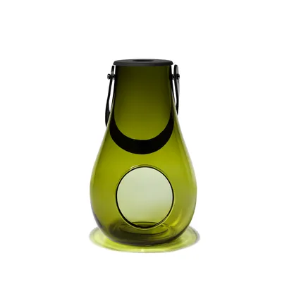 Produktbild von Holmegaard - Design with Light - Laterne olivgrün, 25 cm