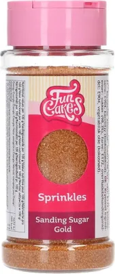 Obrázek produktu pro FunCakes barevný cukr / Sanding Sugar – zlatý 80 g