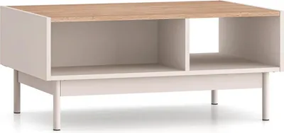 Zdjęcie produktu dla Stolik kawowy DUMI 90x60 kaszmirowy/dąb cremona