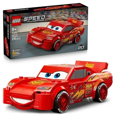 Image de Voiture LEGO Speed Champions Flash McQueen 77255, Jouet à Construire, Rouge, Garçon ou Fille 9+ Ans