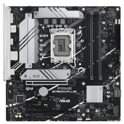 Obrázok produktu pre ASUS PRIME B760M-PLUS, Intel, LGA 1700, Intel® Celeron®, Intel® Pentium® Gold, Intel® Core™ i3, Intel® Core™ i5, Intel® Core™..., LGA 1700, DDR5-SDRAM, 192 GB