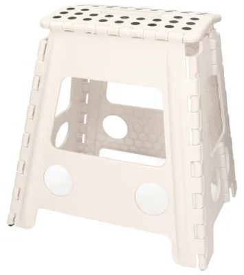 Produktbild von Klappbarer Tritthocker - weis - Kunststoff - 40 x 32 cm - Kuche