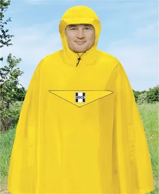 Produktbild von Hock Regenponcho Rain Light, Gr. XL (bis 185 cm), wasserdicht, ultraleicht