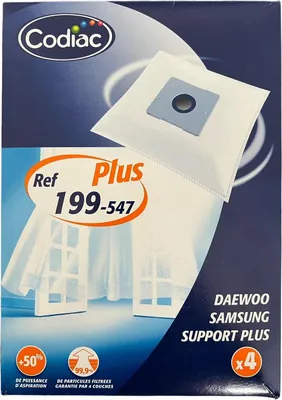 Produktbild von Codiac 4 Vlies Staubsaugerbeutel Ref 199-547 Plus kompatibel Swirl Y101 für AFK, Boman, Dirt Devil ua.