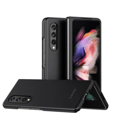 Obrázek produktu pro Ultratenké matné skládací PC pouzdro pro Galaxy Z Fold 3 5G, nárazuvzdorné a odolné proti poškrábání černé