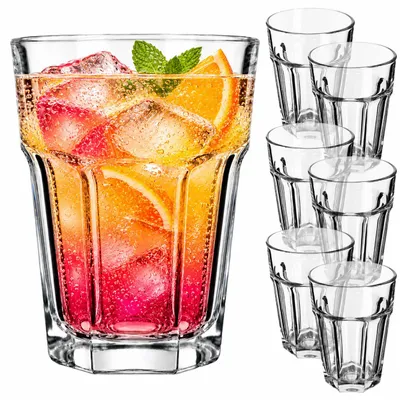 Immagine prodotto di Bicchieri per acqua e succo di frutta KADAX "Rust", bicchieri per bevande, bicchieri 370 ml, 6 pezzi