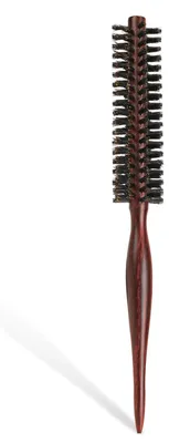 Immagine prodotto di Spazzola rotonda per capelli, con setole di cinghiale e manico in legno