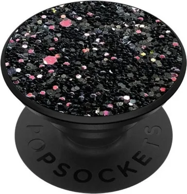 Produktbild von PopSockets Sparkle Black, E-Buchleser, Handy/Smartphone, Tablet/UMPC, Passive Halterung, Auto, Drinnen, Draußen, Mehrfarbig