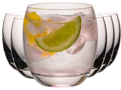 Produktbild von IMPERIAL Trinkgläser Set 6-teilig – Wassergläser aus Crystalline Glas 370 ml Spülmaschinenfest Saftgläser stabil