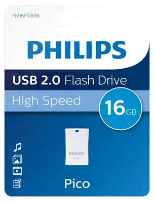 Produktbild von Philips USB-Stick 16 GB USB 2.0 Pico Edition Leserate bis 21 MB/s