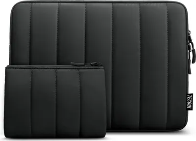 Zdjęcie produktu dla TECOOL Puffy 13,3-calowy pokrowiec na laptopa MacBook Air Pro 13 M1 M2 M3 14 cali Czarny