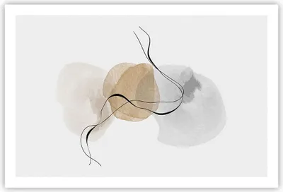 Produktbild von Poster - Poster ohne Rahmen - Abstrakt minimalistisch Aquarell - 91,5x61 cm - Wand Bild - Wanddeko - Wandbilder - Kunstposter - Wandposter - Bilder - Kunstdruck - Wanddekoration - P2XAA91x61-4827