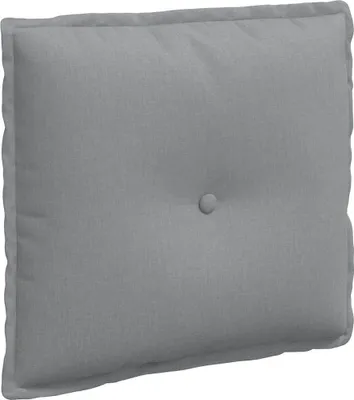 Image de vidaXL Coussin dorsal gris clair 50 x 19 x 45 cm Tissu