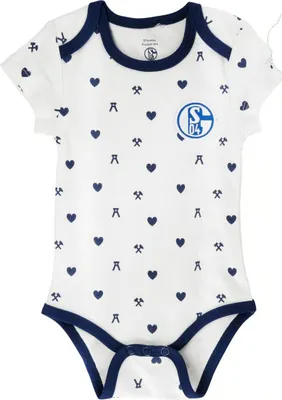 Produktbild von FC Schalke 04 S04 Body Baby Allover creme Gr. 50/56