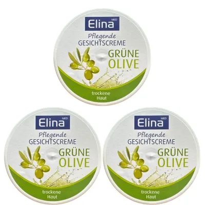 Produktbild von 3x75 ml Elina Olive Gesichtscreme in Dose Hautcreme