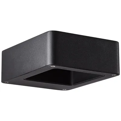 Produktbild von BRILLIANT LED Außenwandleuchte Golda | moderne und dekotrative Outdoorleuchte | schwarz | 14,5x12cm | 1x 7W LED integriert | 660 lm | 3.000 K | IP54
