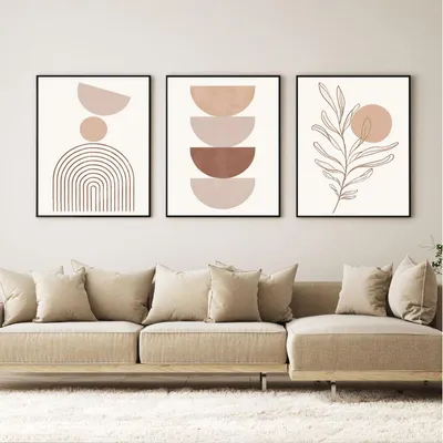 Imagen del producto de Conjunto de pósters abstractos en lienzo, tamaño 30 x 40 cm