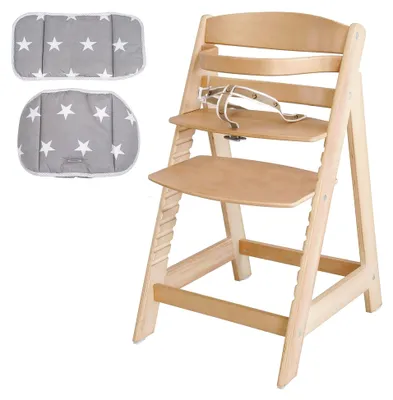 Produktbild von Treppenhochstuhl Sit Up III, mitwachsend bis Jugendstuhl, natur, Sitzverkleinerer Litte Stars