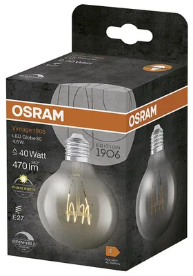 Immagine prodotto di OSRAM LED Filament Globe 80 4,8W 470lm E27 2.700K klar 351710 4099854075704