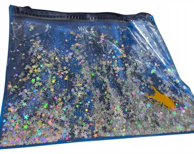 Produktbild von Kayet Federtasche Beutel Glitzer mehrfarbig transparent