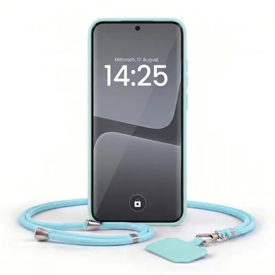 Produktbild von Handyhülle für Xiaomi 13 Pro 5G mit Handykette Band Kordel Hülle Case Schutzhülle Hellblau