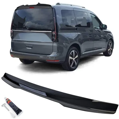 Für VW Caddy V SB ab 2020- mit Heckklappe Dachspoiler Heckspoiler Schwarz Glanz in der Farbe Schwarz von Carparts-Online GmbH