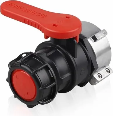 Produktbild von Adapter-Kugelhahn-Tankablaufventil, Ersatz-Kugelhahn-IBC-Ablaufventil – IBC-Tankzubehör – Ventil für IBC-Container – Wassertank, Regenfass, Kanister DN50 (75 mm) – Kaufberatung