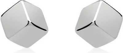 Produktbild von Ohrstecker aus 925er Sterling Silber in Würfelform