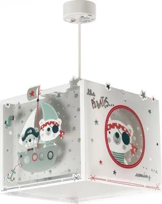Produktbild von Deckenleuchte The Pirates für Kinderzimmer mit maritimen Piratenbären-Designs und Leuchteffekt im Dunkeln